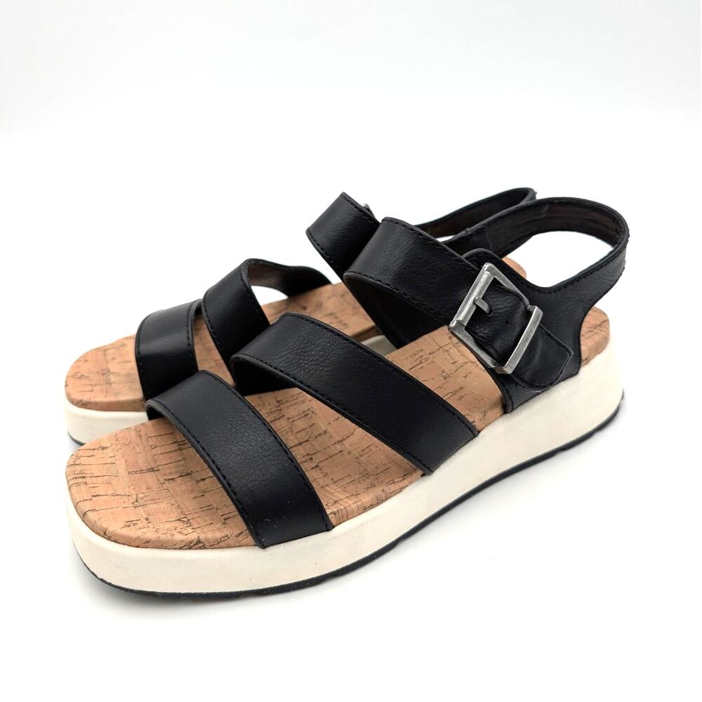 Boc by Børn Meadows Slingback Sandals Open Toe Women's Black Size US6M EU36.5